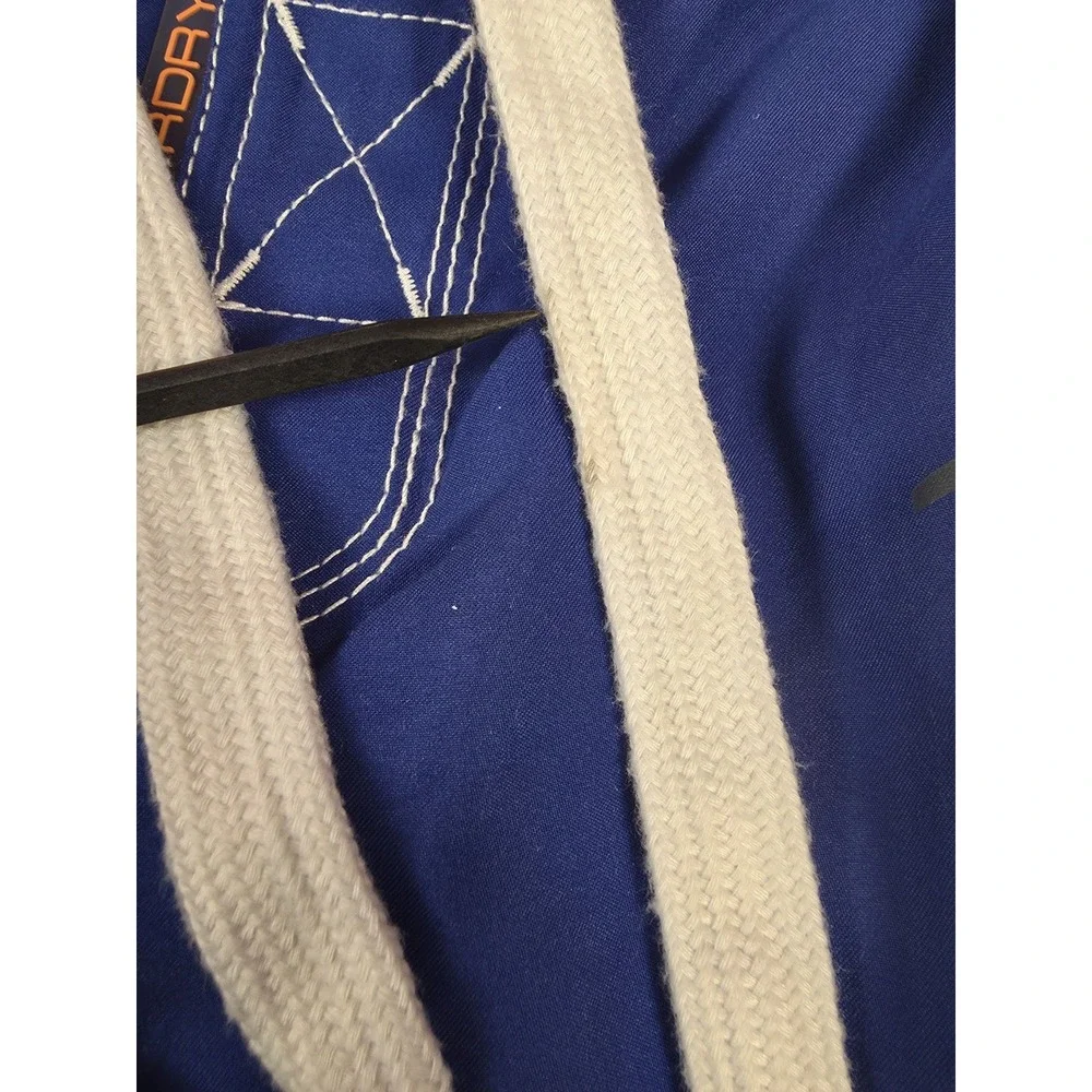 Superdry Mens Graphic Regular Swimming Shorts Med Navy Blue Polyester Spellout